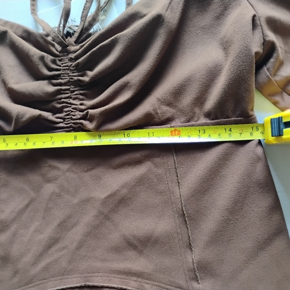 NWT Moon River Maxi Dress Size M  BROWN  Cowgirl Core Western Boho - Picture 8 of 9